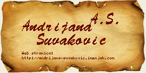 Andrijana Šuvaković vizit kartica